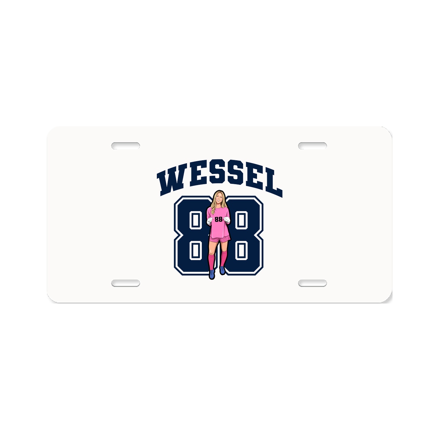 License Plate — Number in Classic