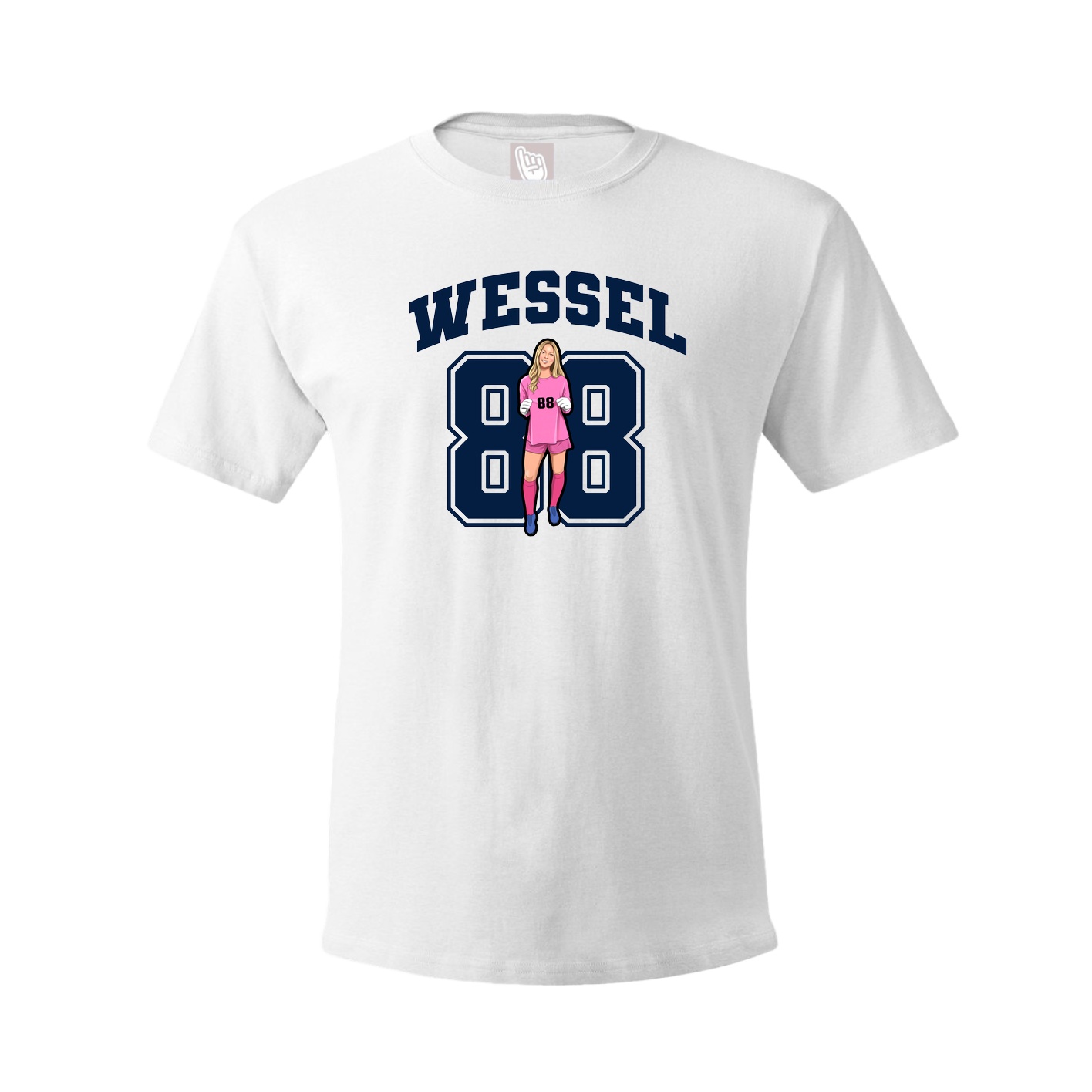 Tee — Number in White