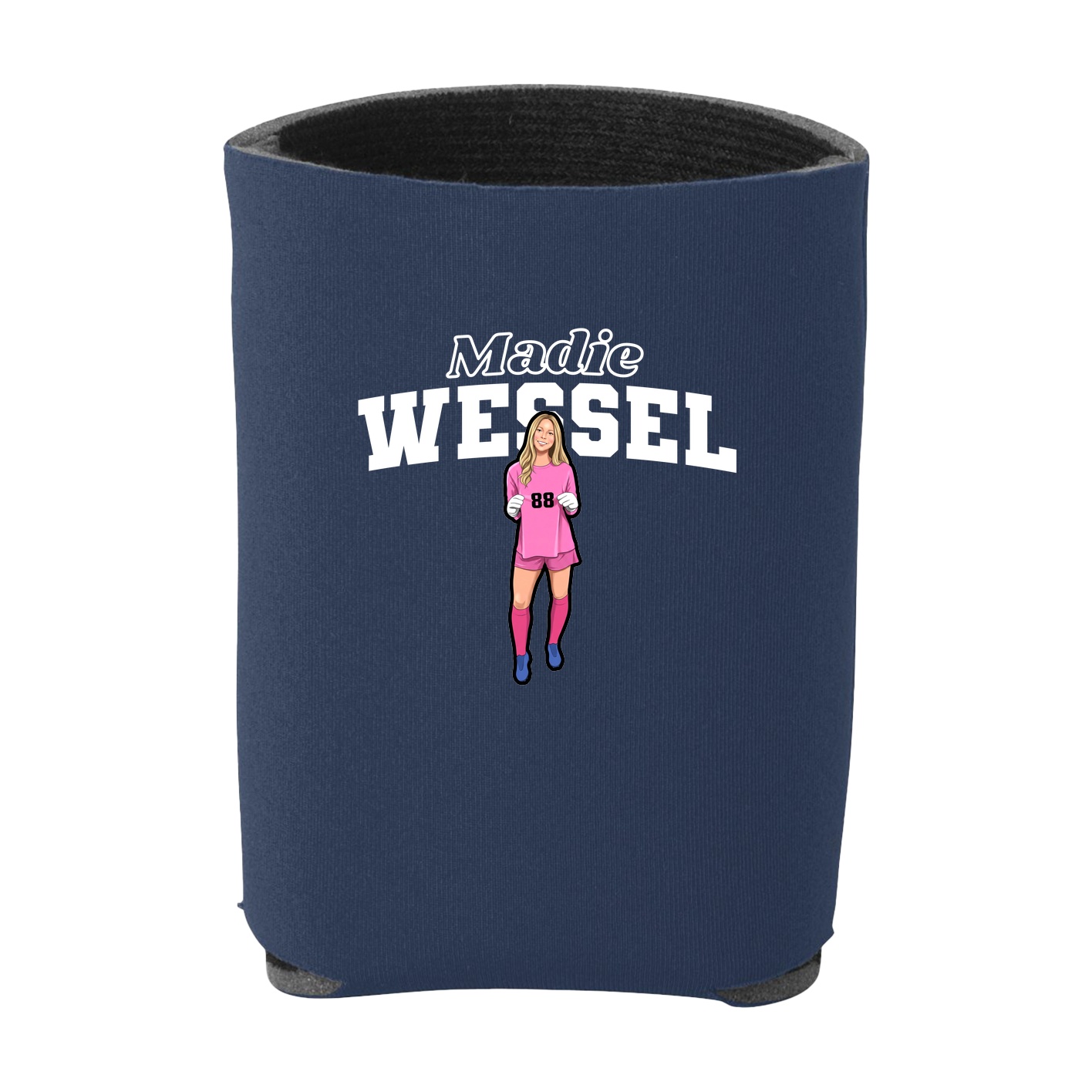 Can Holder — Name Arch in Navy