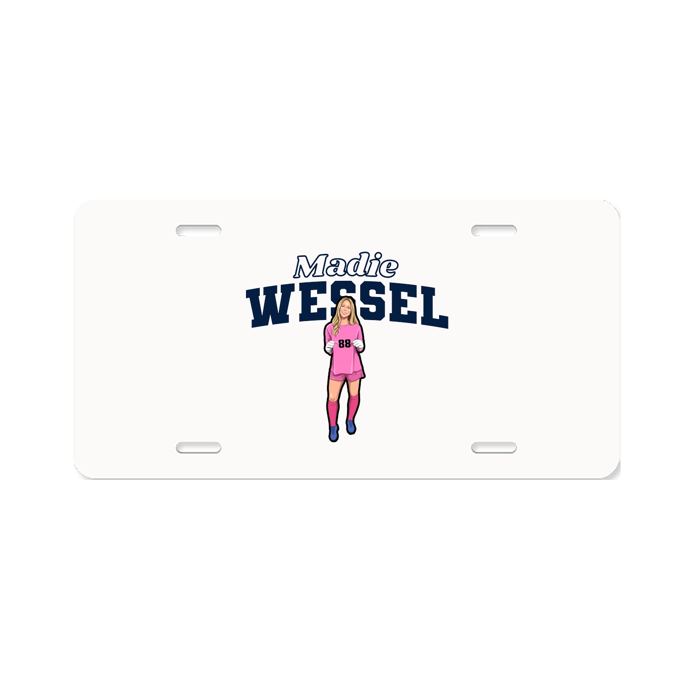 License Plate — Name Arch in Classic