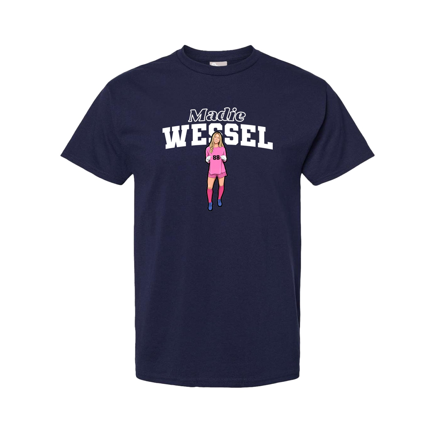 Tee — Name Arch in Navy