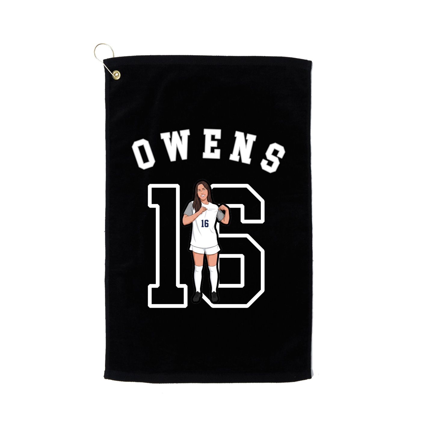 Golf Towel — Shirsey Arch in Black