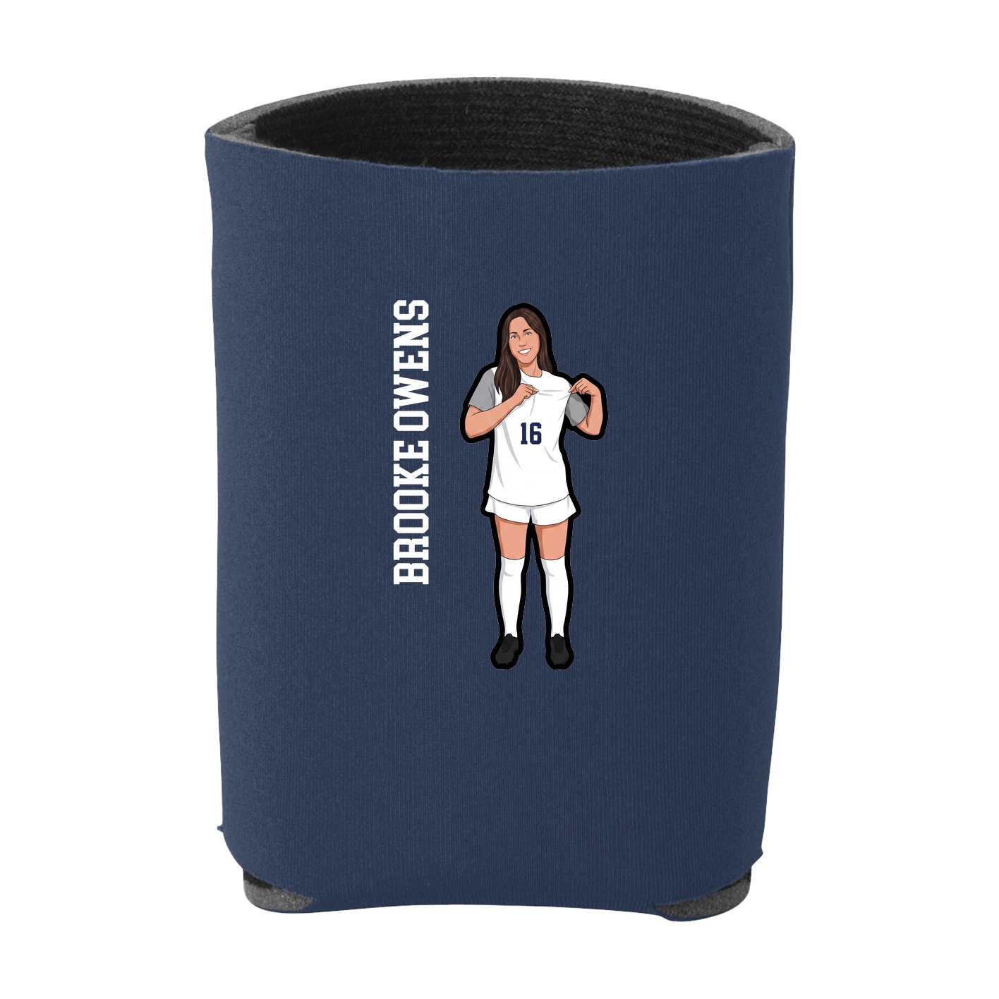 Can Holder — Name Vertical in Navy
