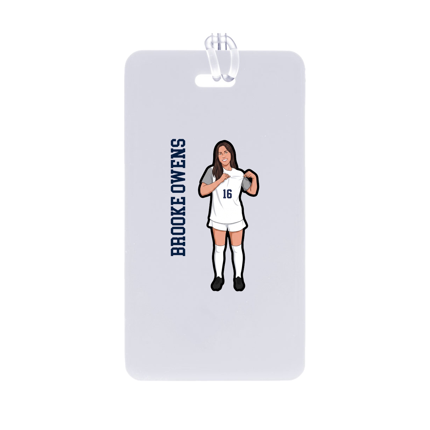 Bag Tag — Name Vertical in Classic