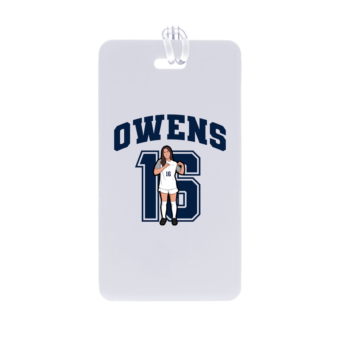 Bag Tag — Number in Classic