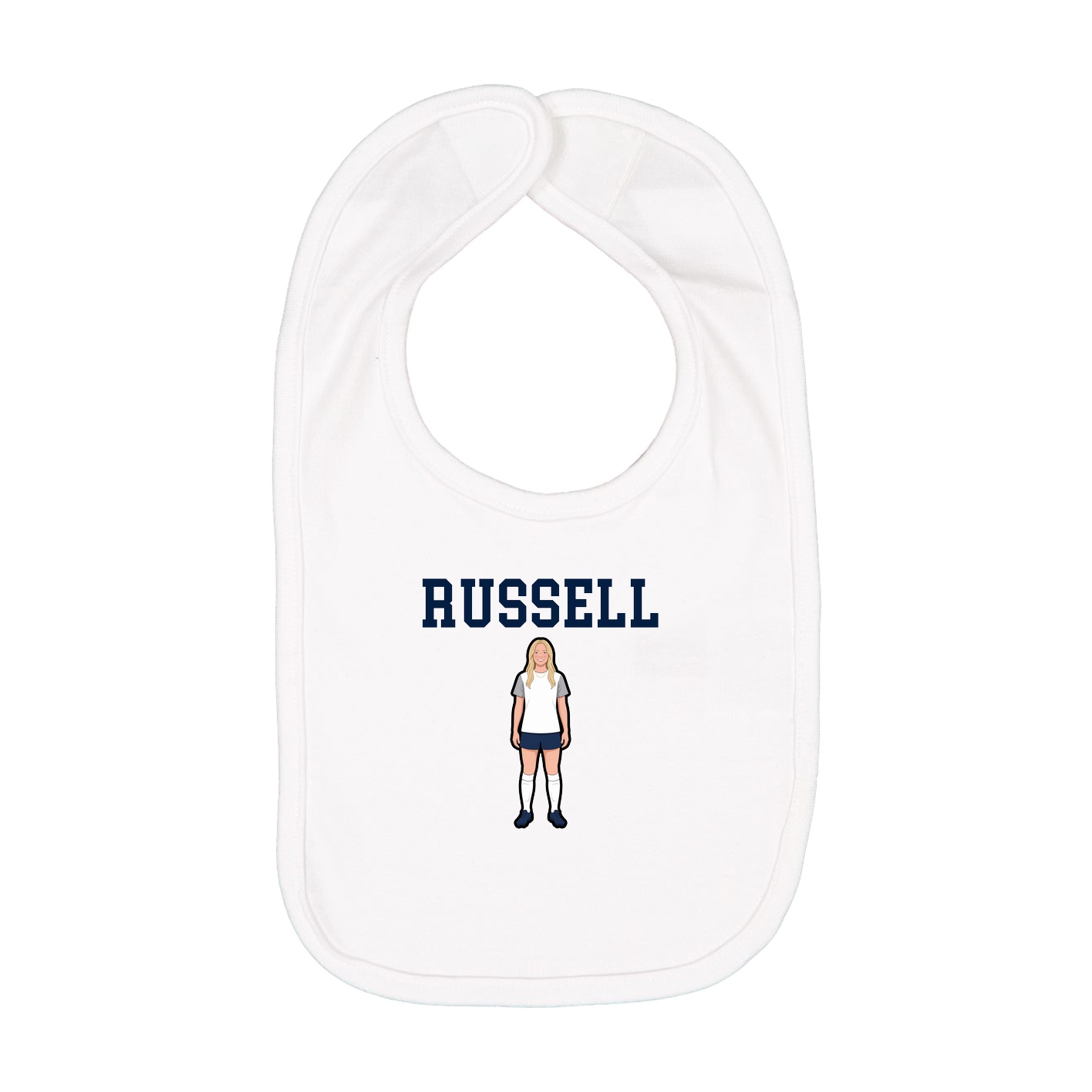 Infant Bib — Shirsey in White