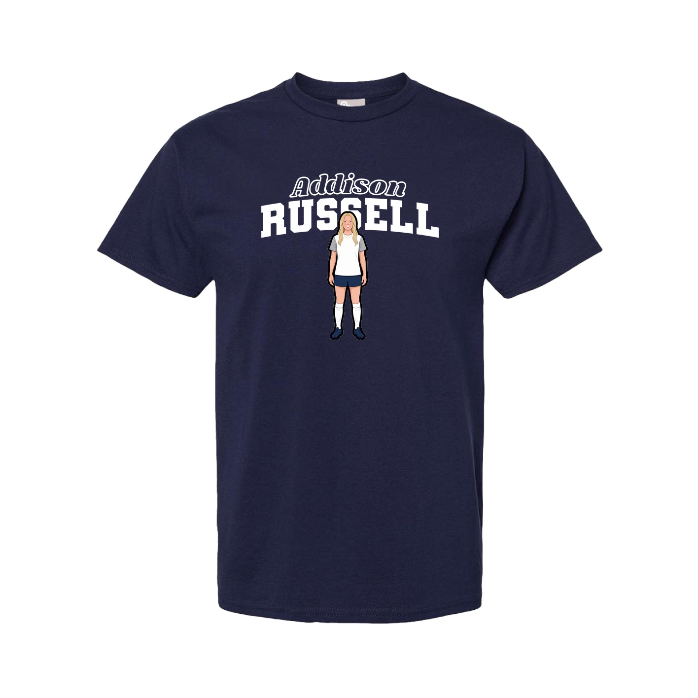 Tee — Name Arch in Navy