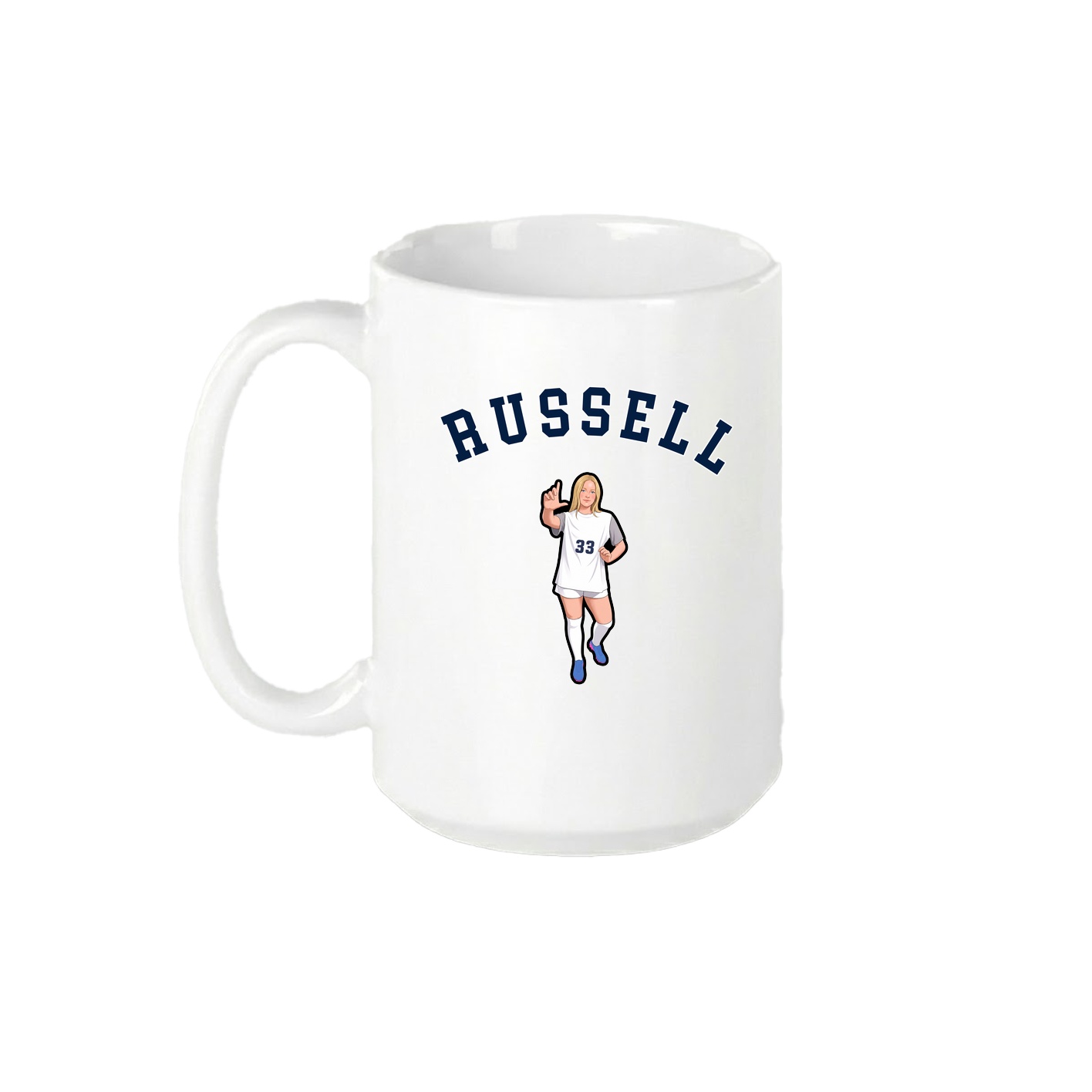 15oz Coffee Mug — Shirsey Arch in White
