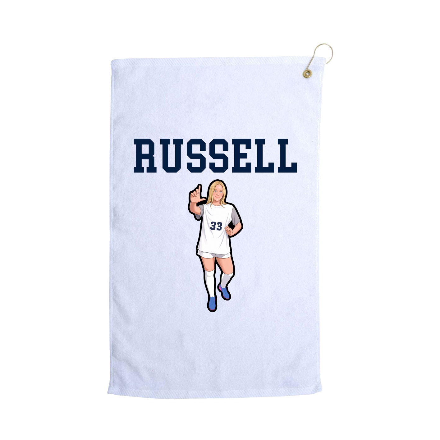 Golf Towel — Shirsey in White