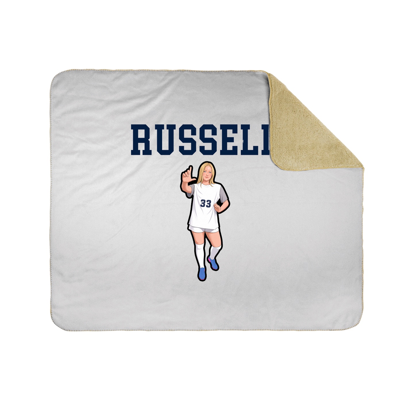 Throw Blanket — Shirsey in White