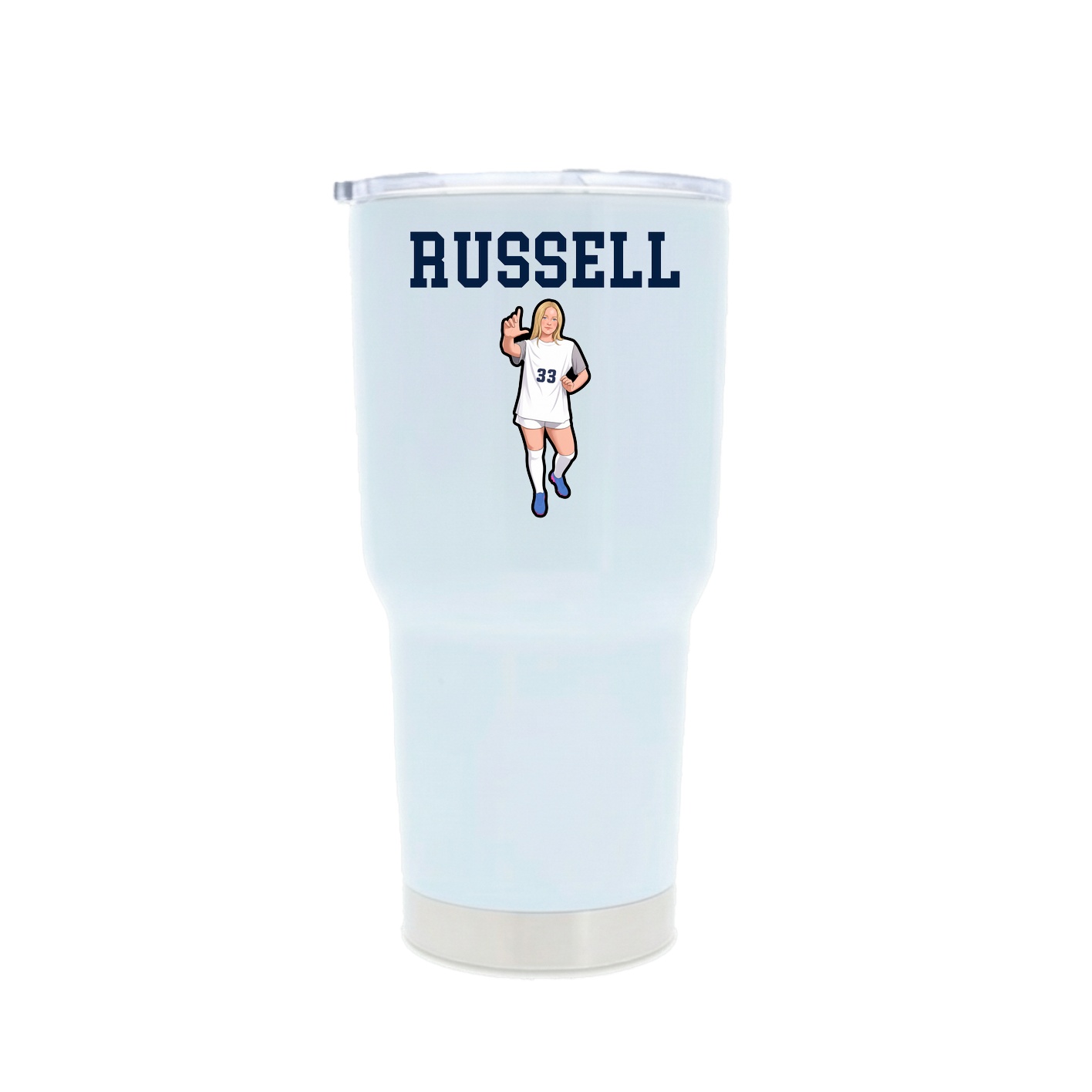 30oz Stainless Steel Tumbler — Shirsey in White