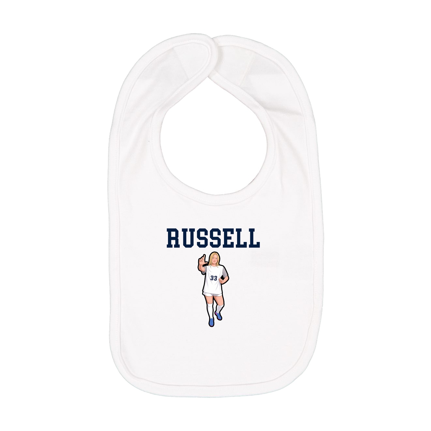 Infant Bib — Shirsey in White