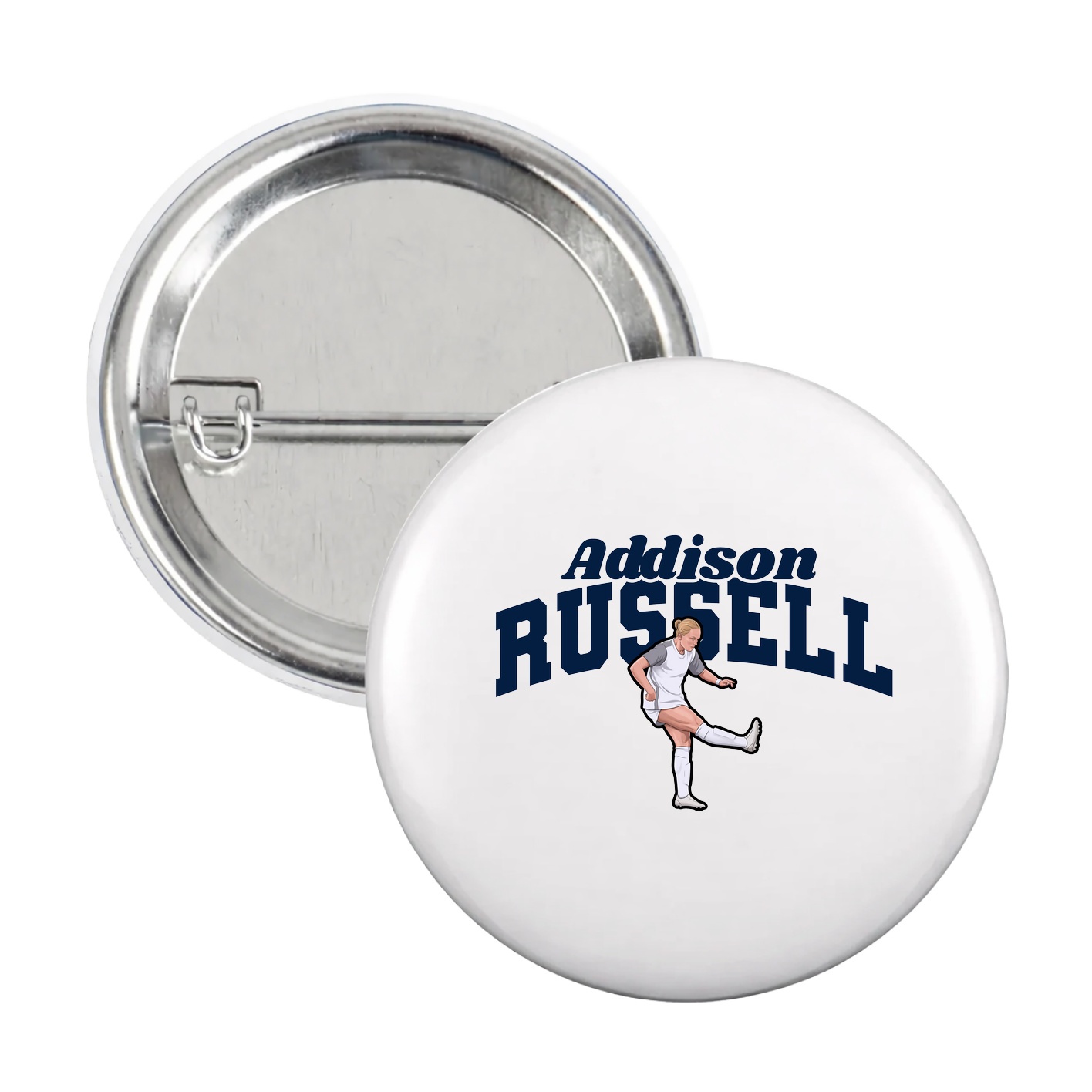 Game Day Button — Signature Arch in White
