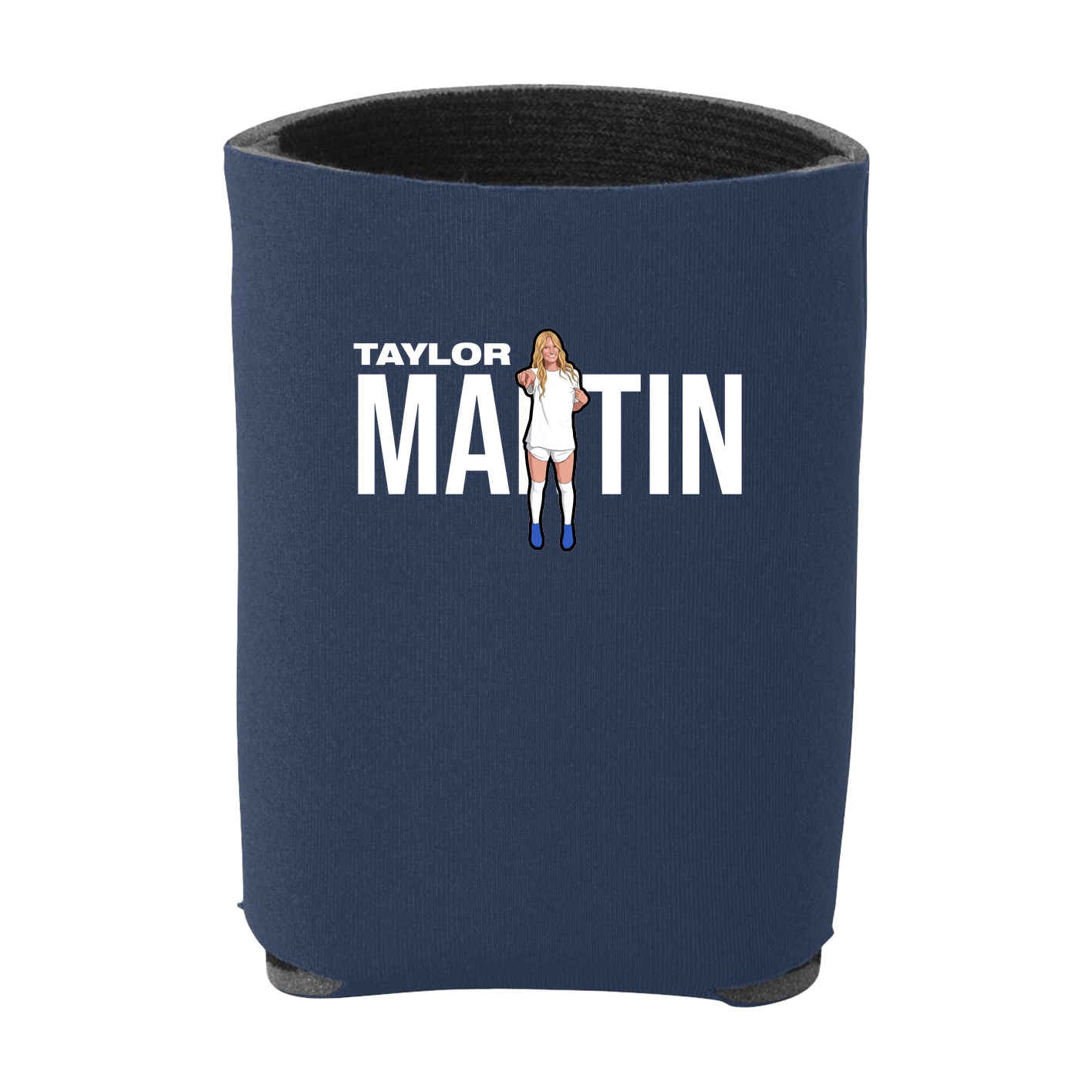 Can Holder — Player Name in Navy