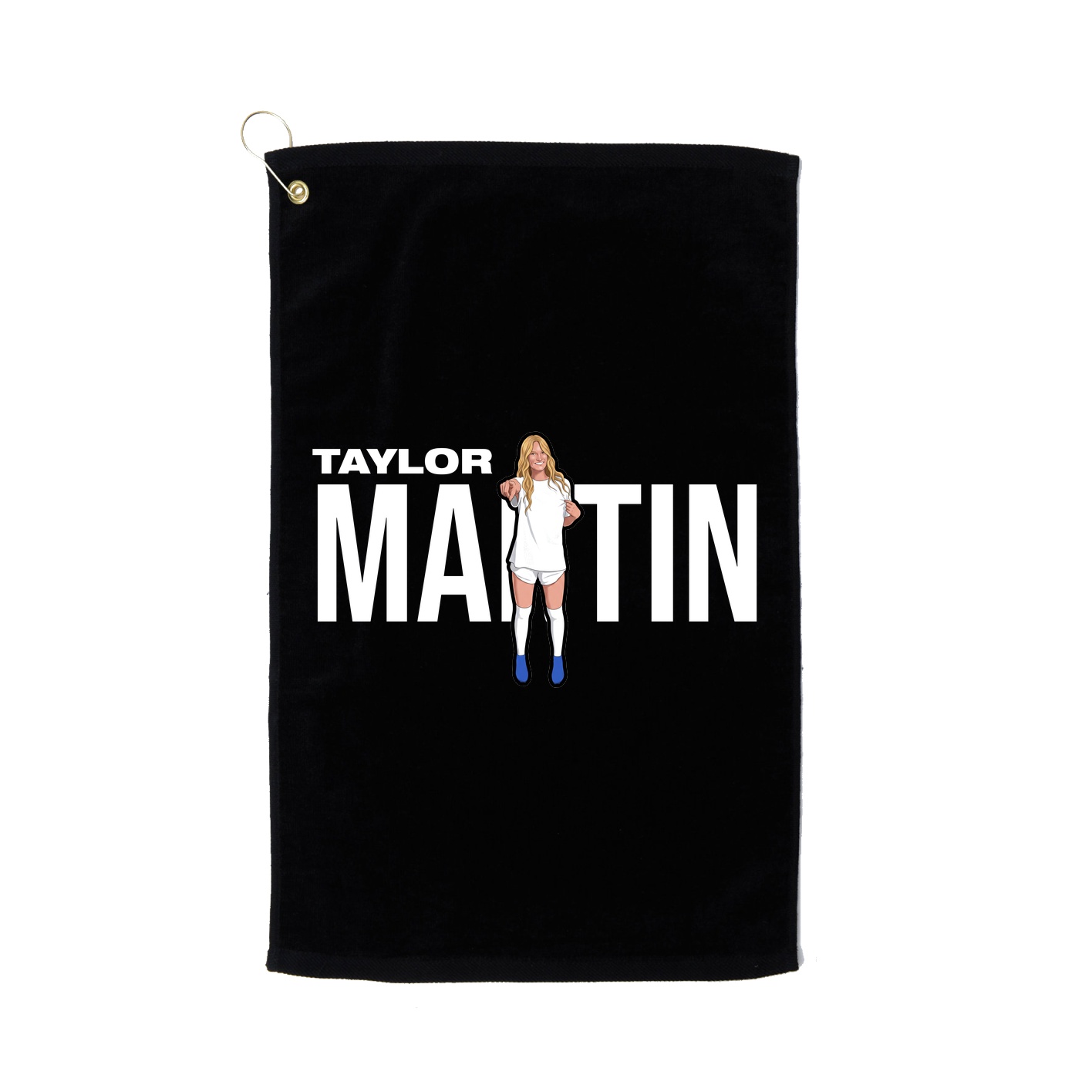 Golf Towel — Player Name in Black
