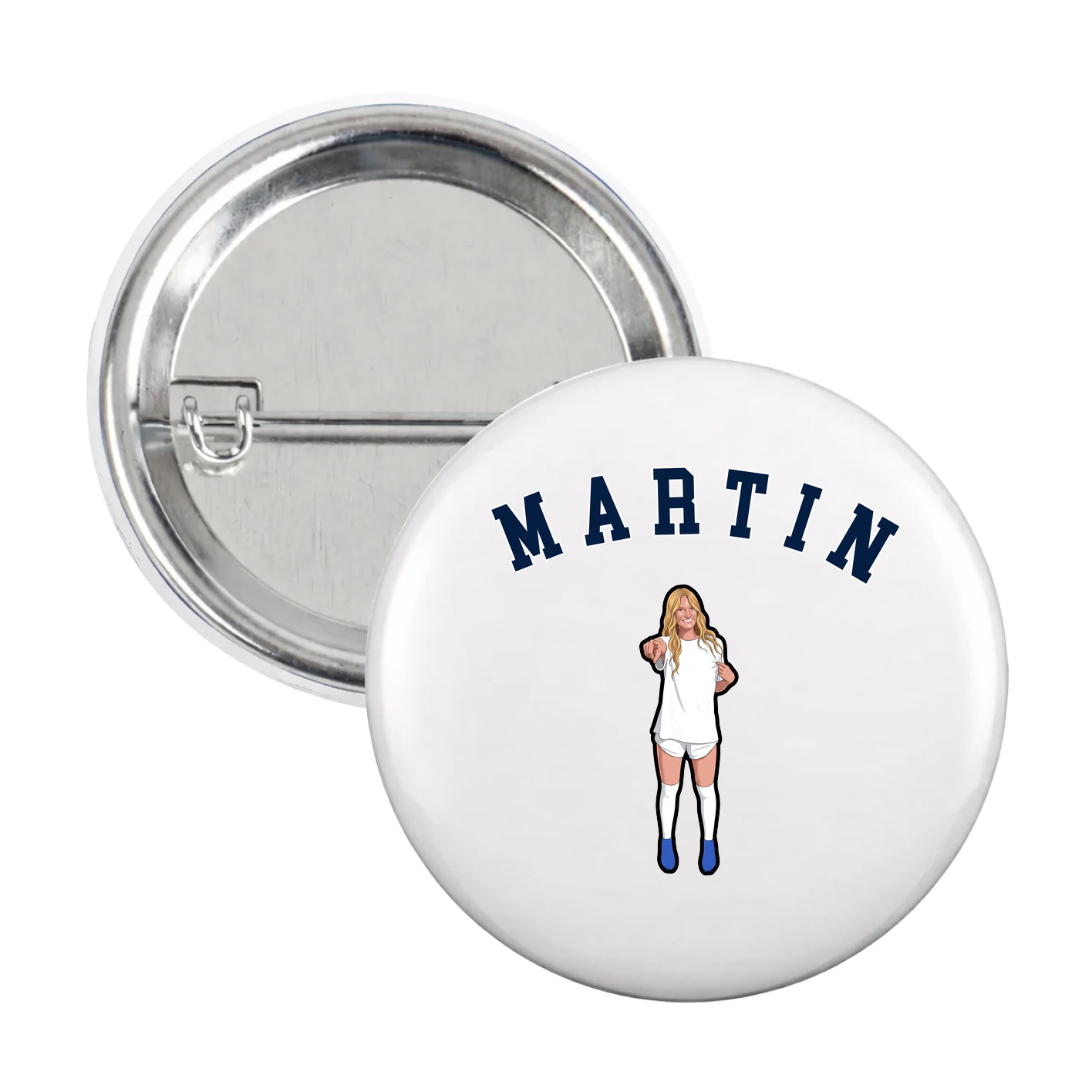 Game Day Button — Shirsey Arch in White