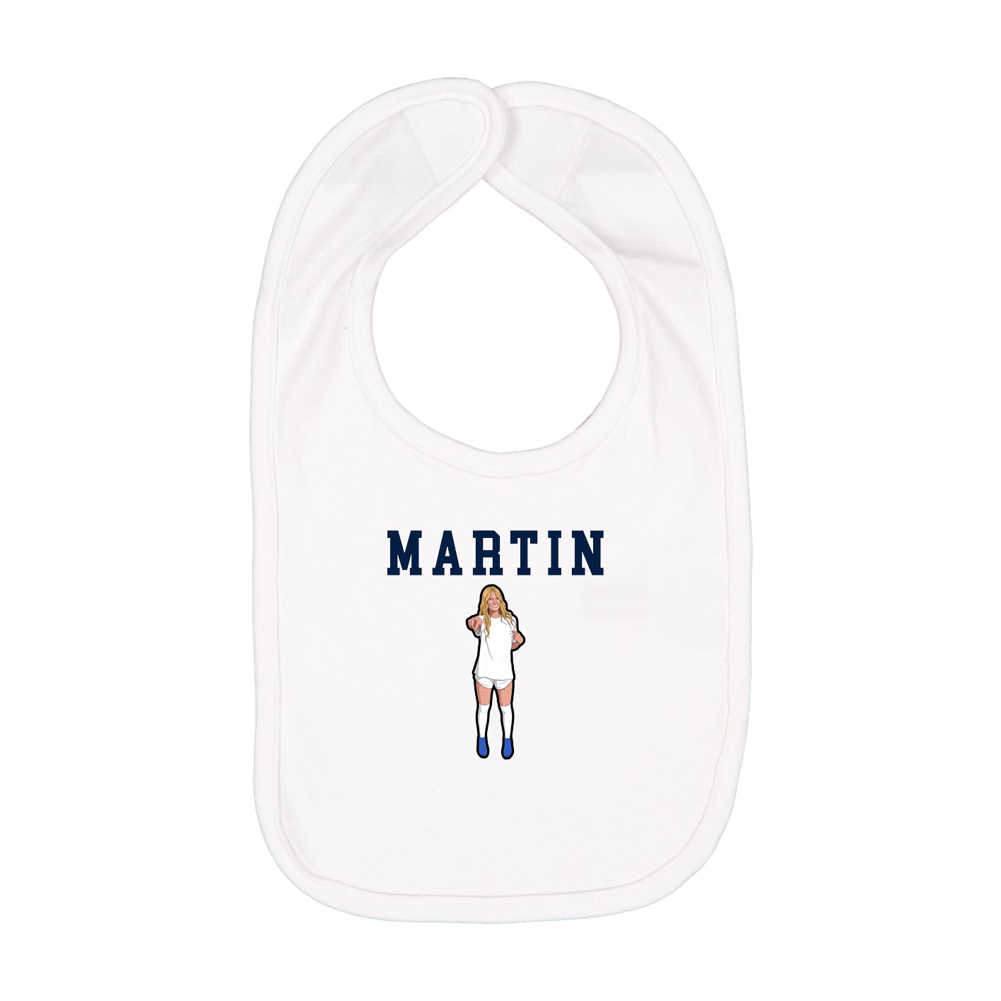 Infant Bib — Shirsey in White