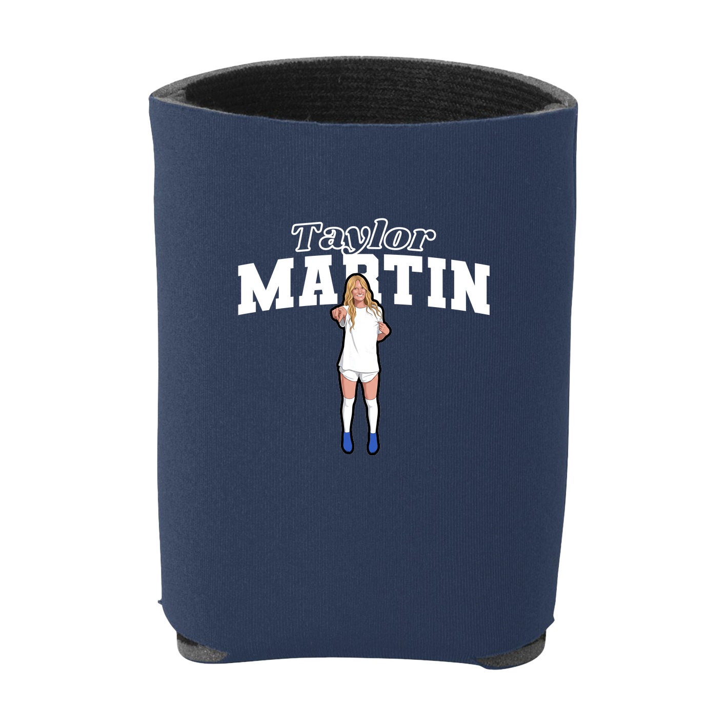 Can Holder — Name Arch in Navy