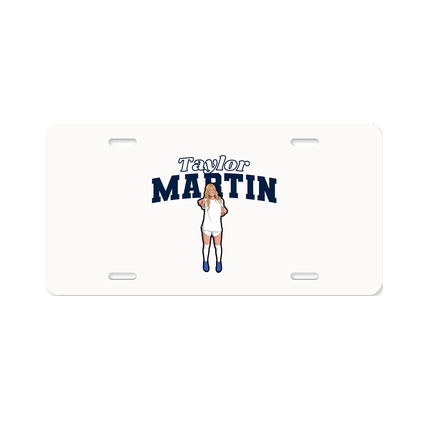 License Plate — Name Arch in Classic
