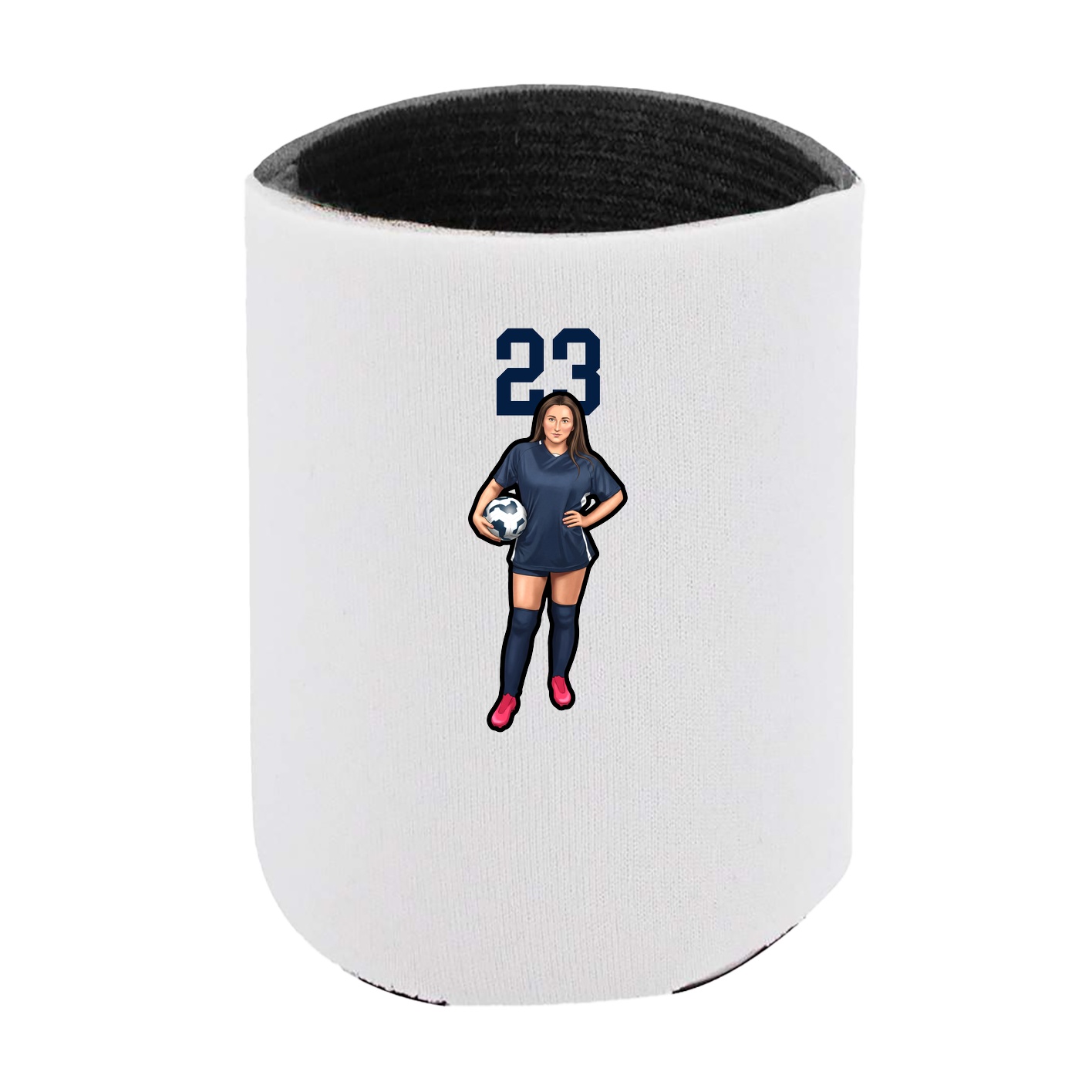 Can Holder — Number Top in White