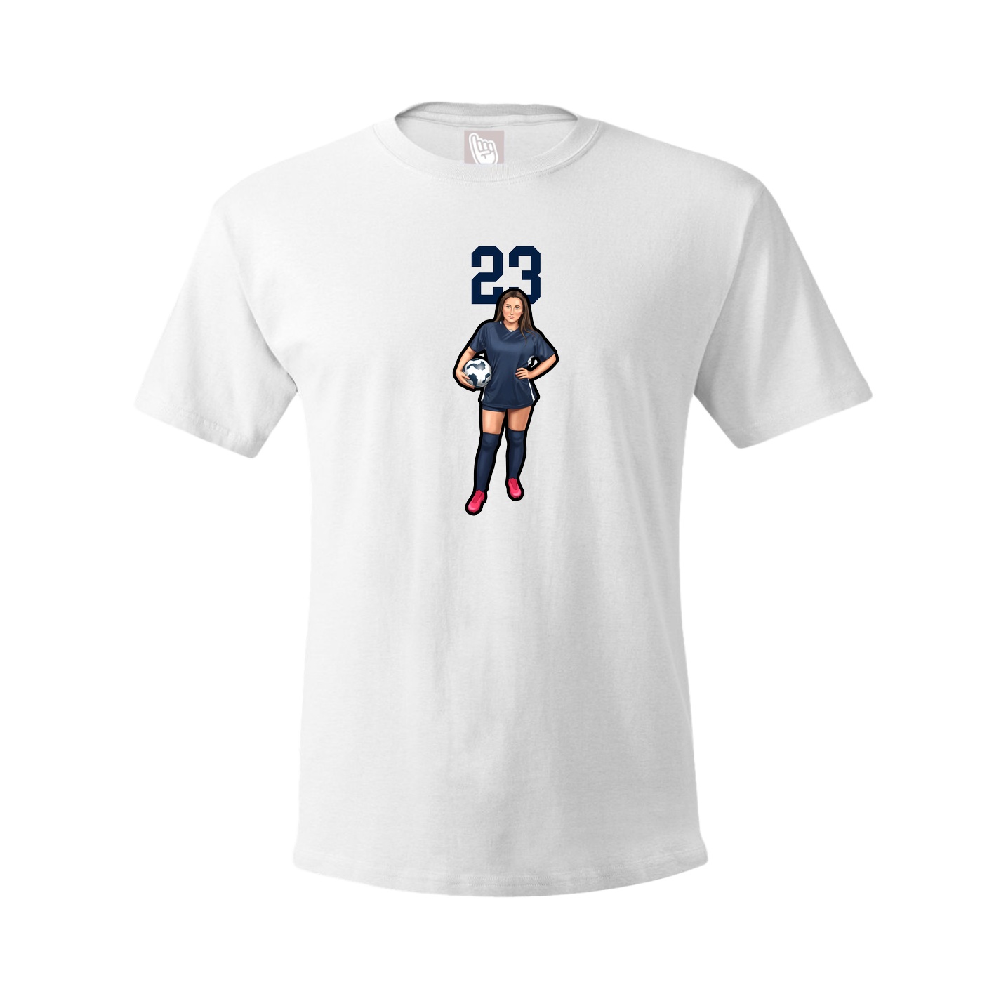 Tee — Number Top in White