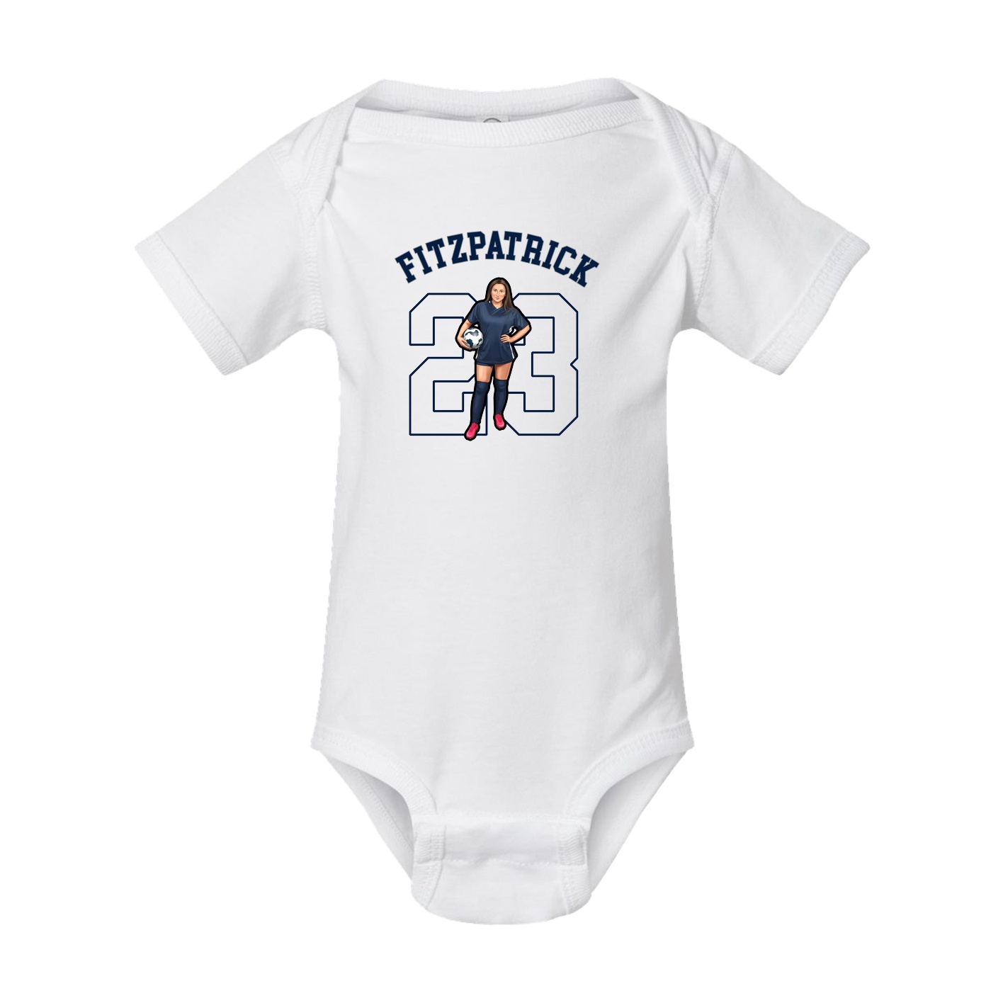 Baby Onesie — Shirsey Arch in White