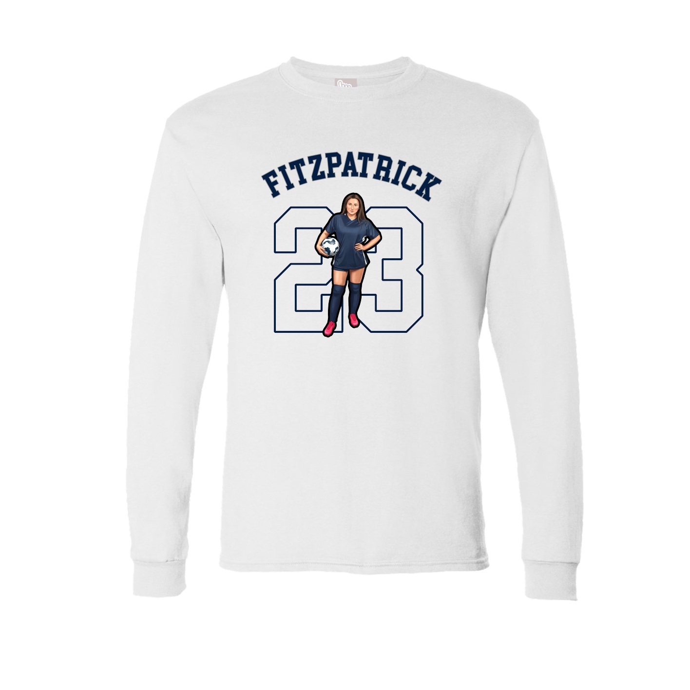 Long Sleeve Tee — Shirsey Arch in White