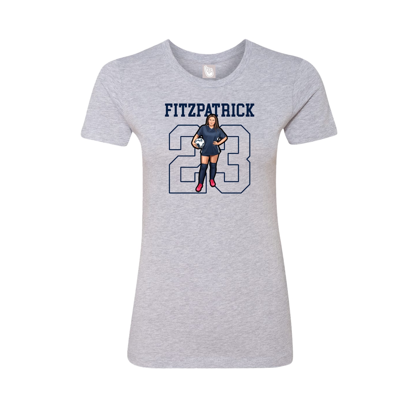 Fitted Women's Tee — Shirsey in Grey