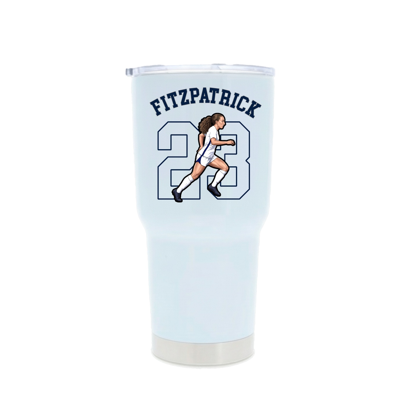 30oz Stainless Steel Tumbler — Shirsey Arch in White