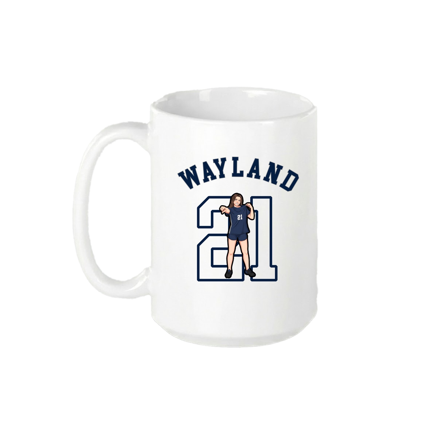15oz Coffee Mug — Shirsey Arch in White