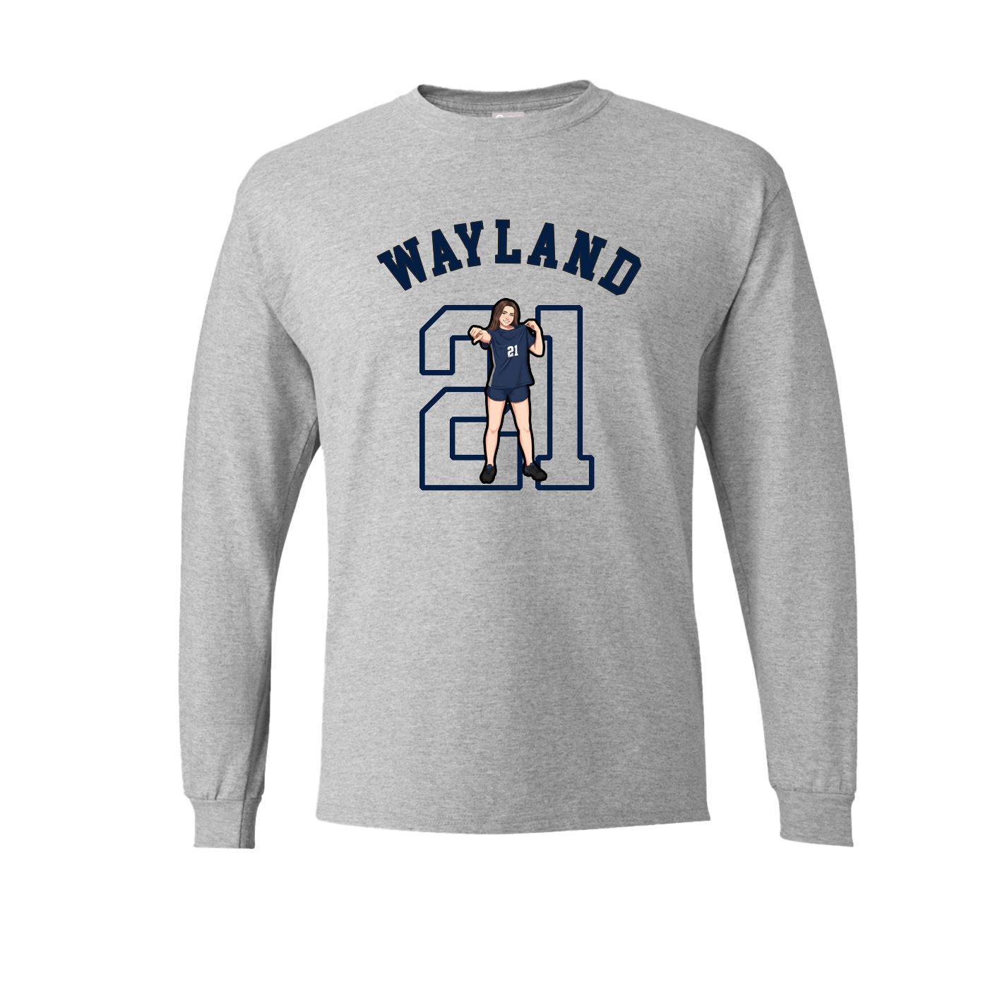 Long Sleeve Tee — Shirsey Arch in Grey