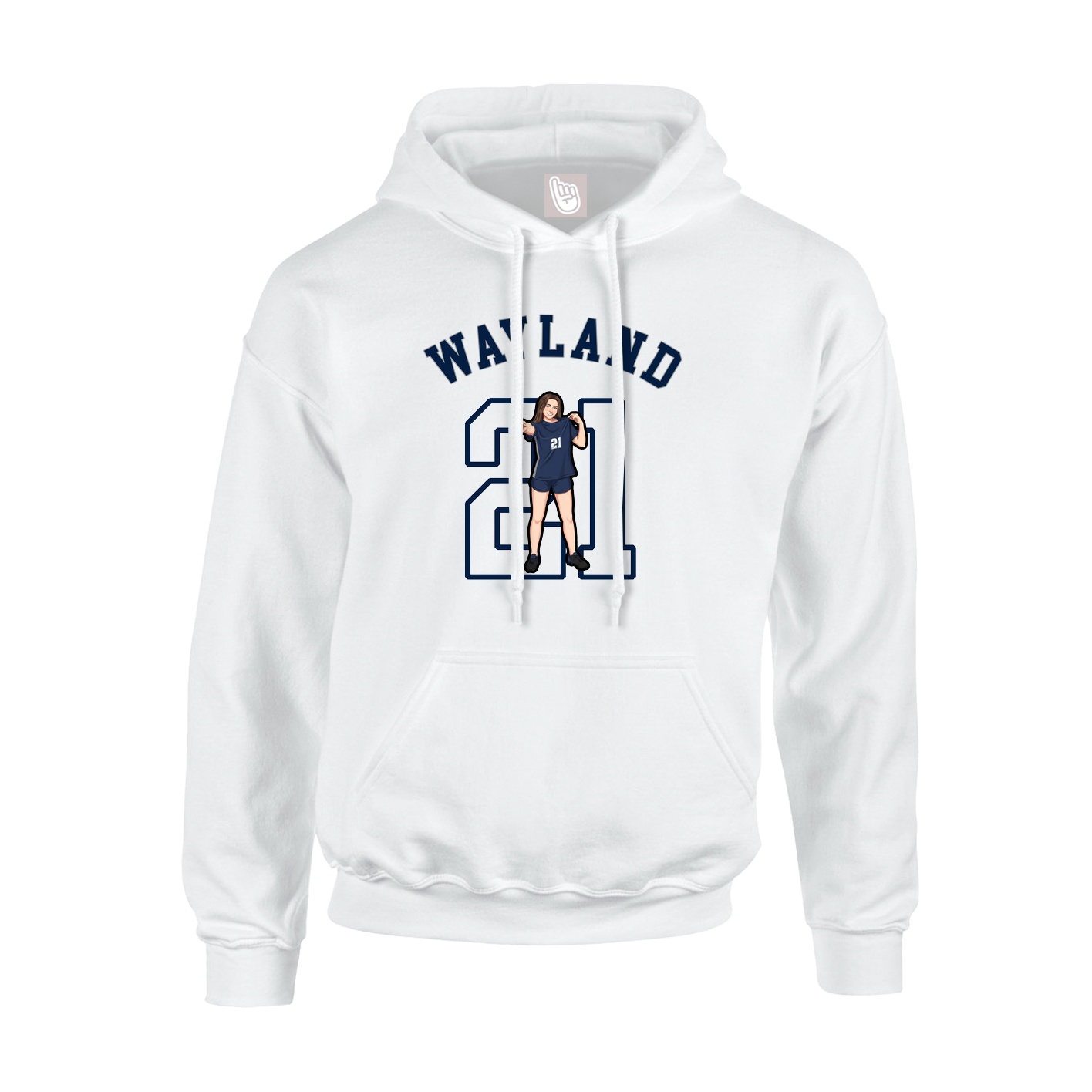 Youth Hoodie — Shirsey Arch in White