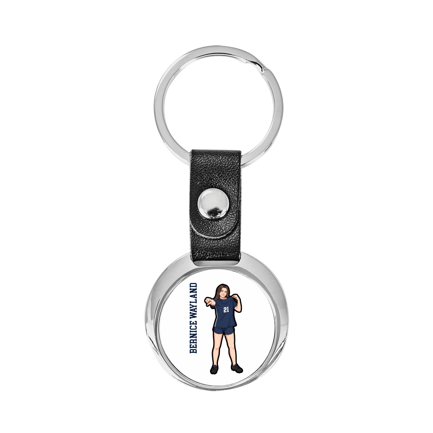Key Chain — Name Vertical in Classic
