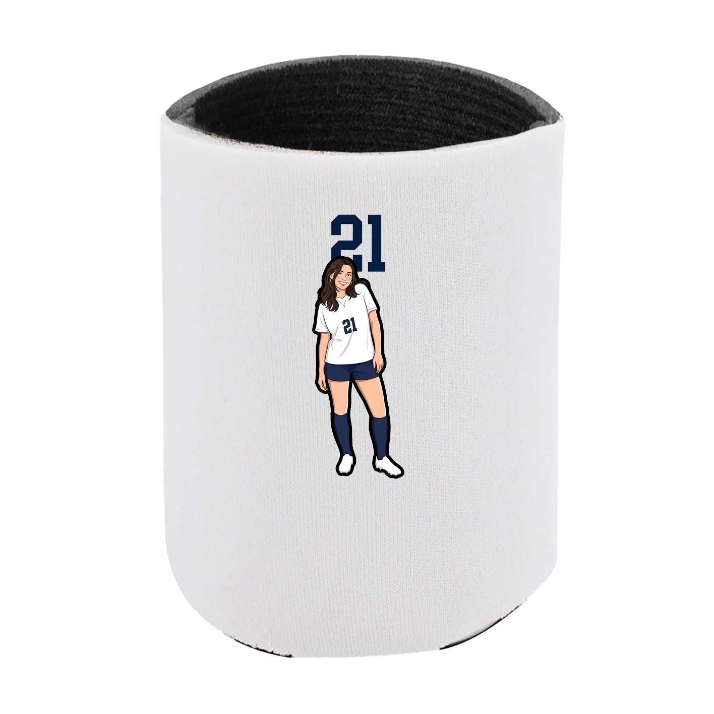 Can Holder — Number Top in White