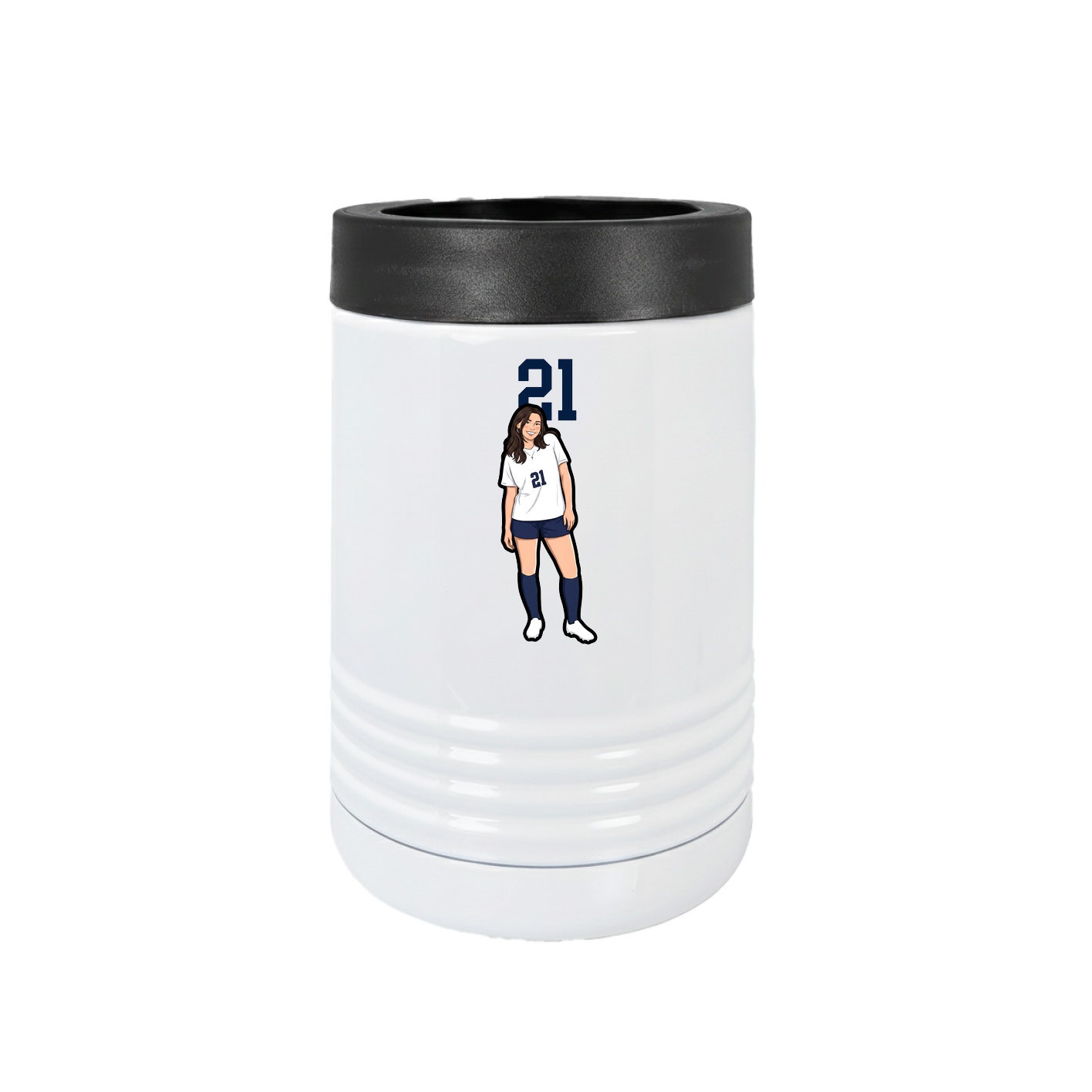 Beverage Holder — Number Top in White