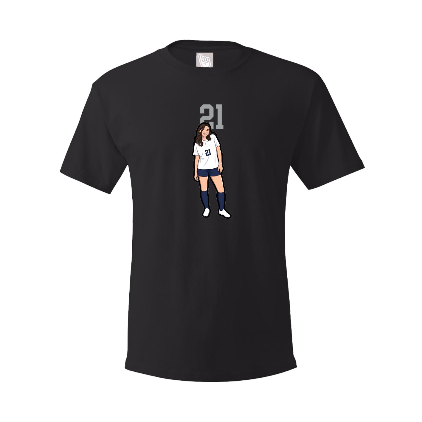 Tee — Number Top in Black