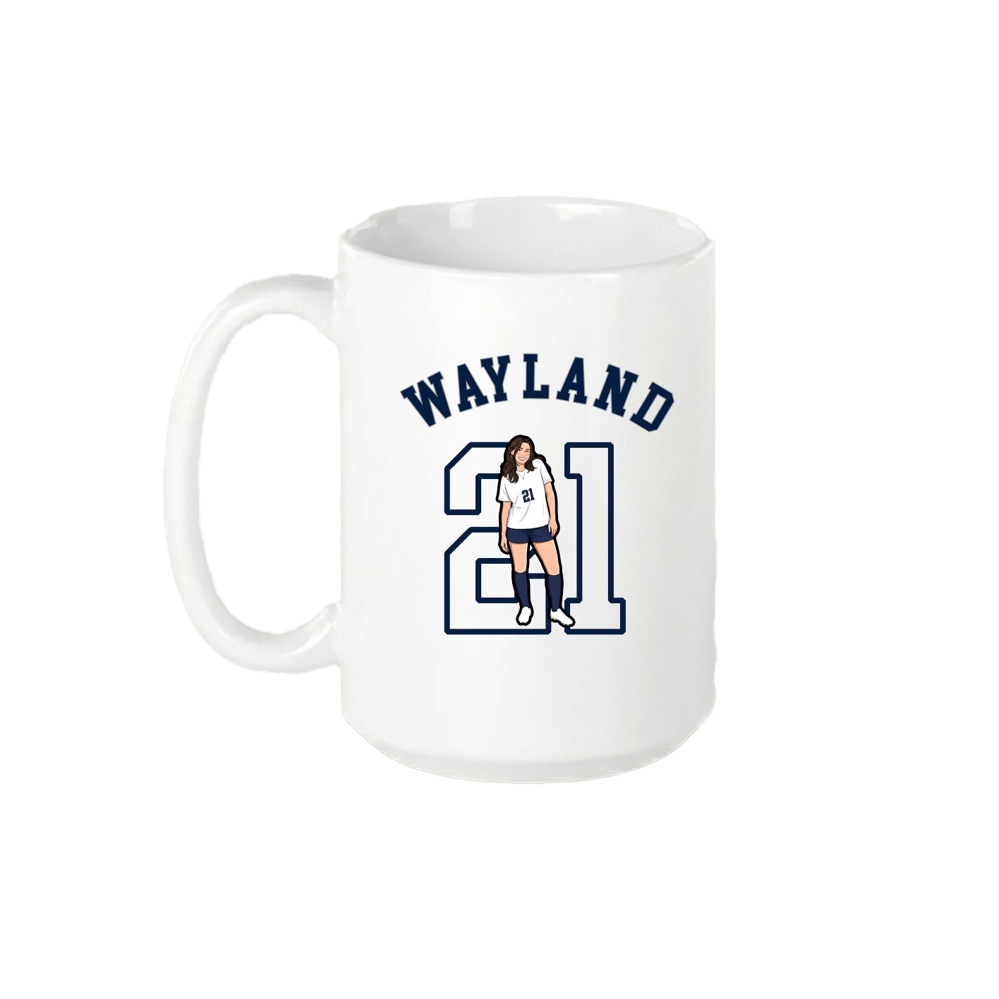 15oz Coffee Mug — Shirsey Arch in White