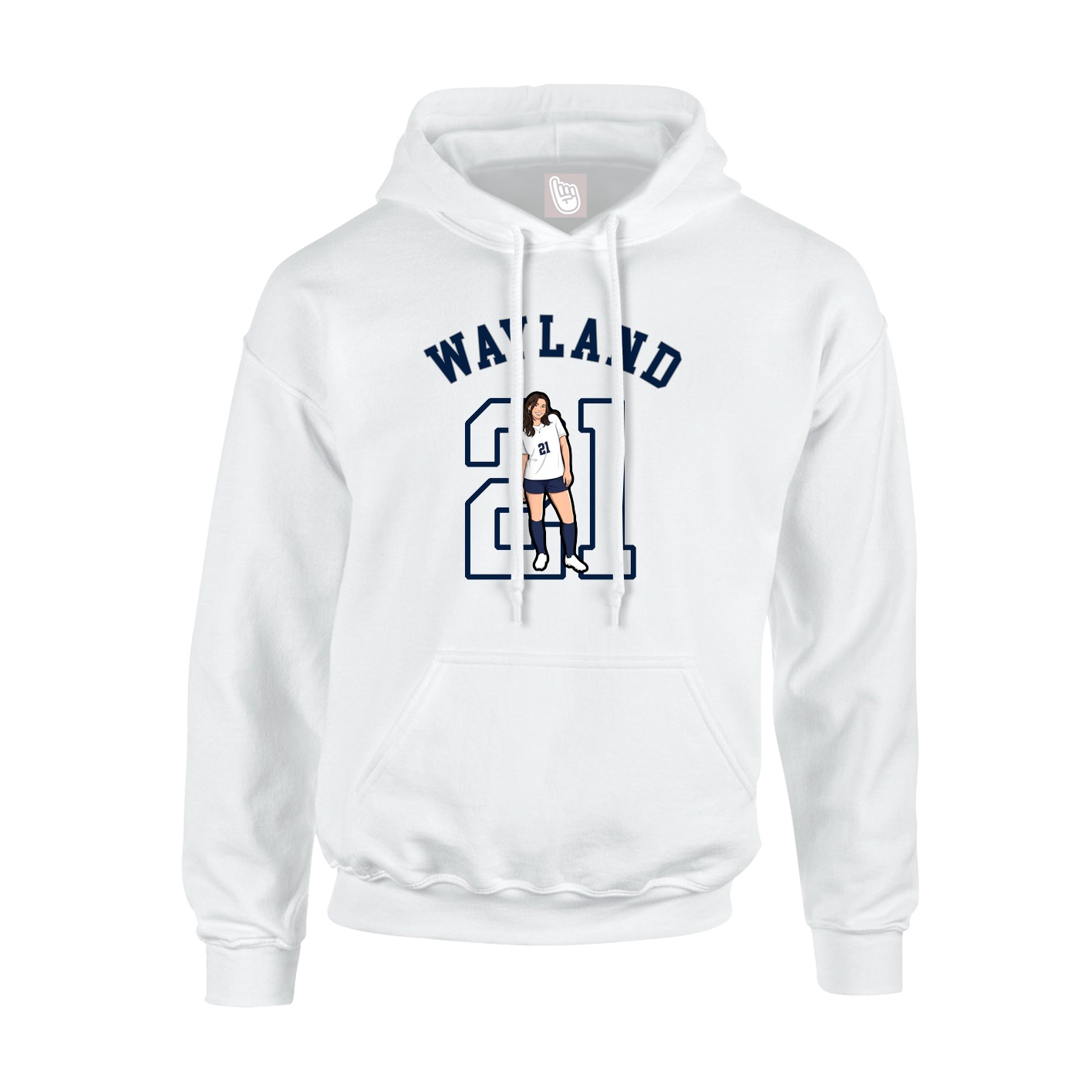 Hoodie — Shirsey Arch in White
