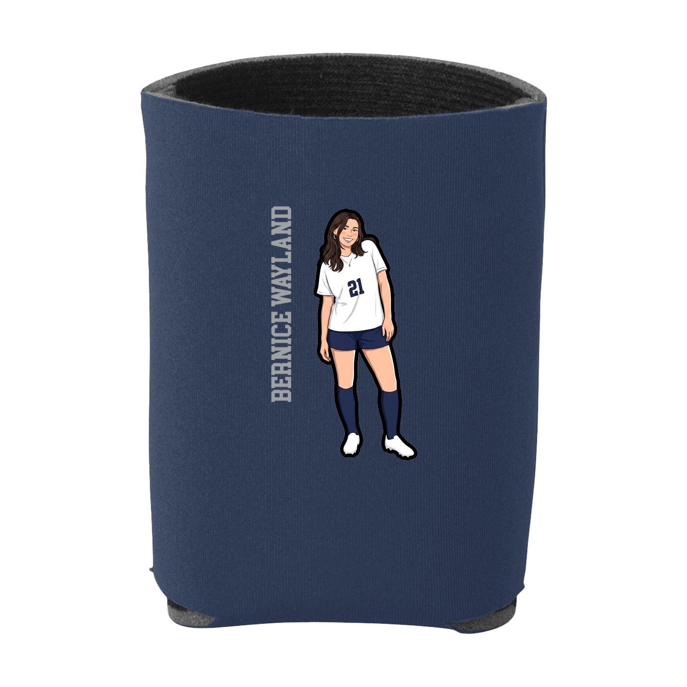 Can Holder — Name Vertical in Navy
