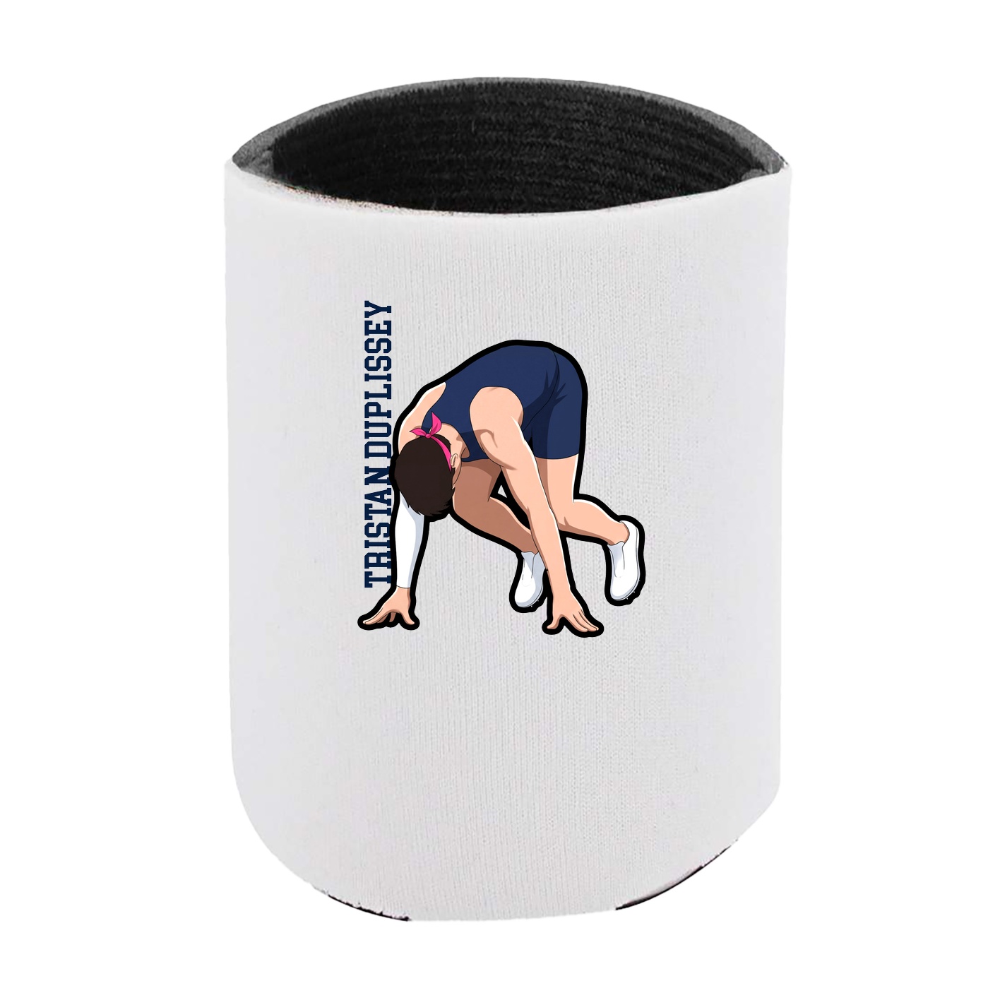 Can Holder — Name Vertical in White
