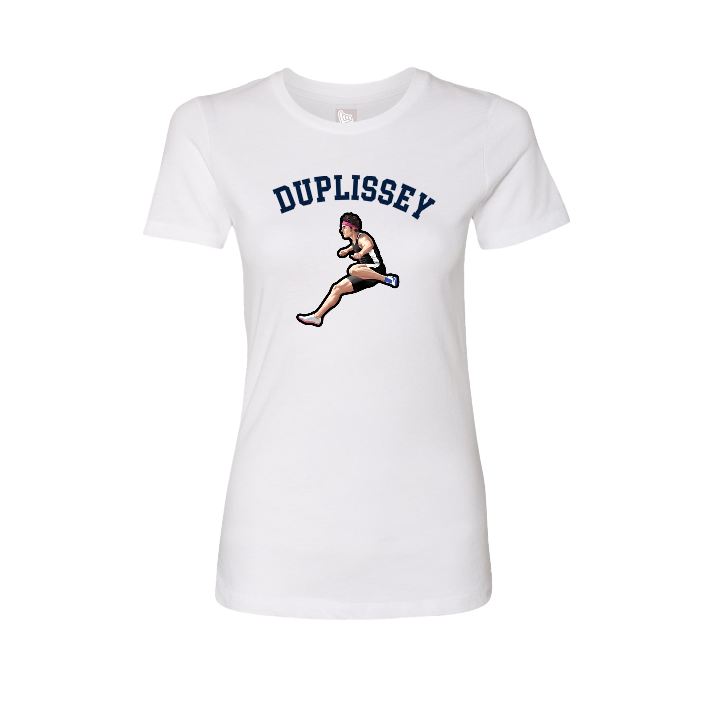 Fitted Women's Tee — Shirsey Arch in White