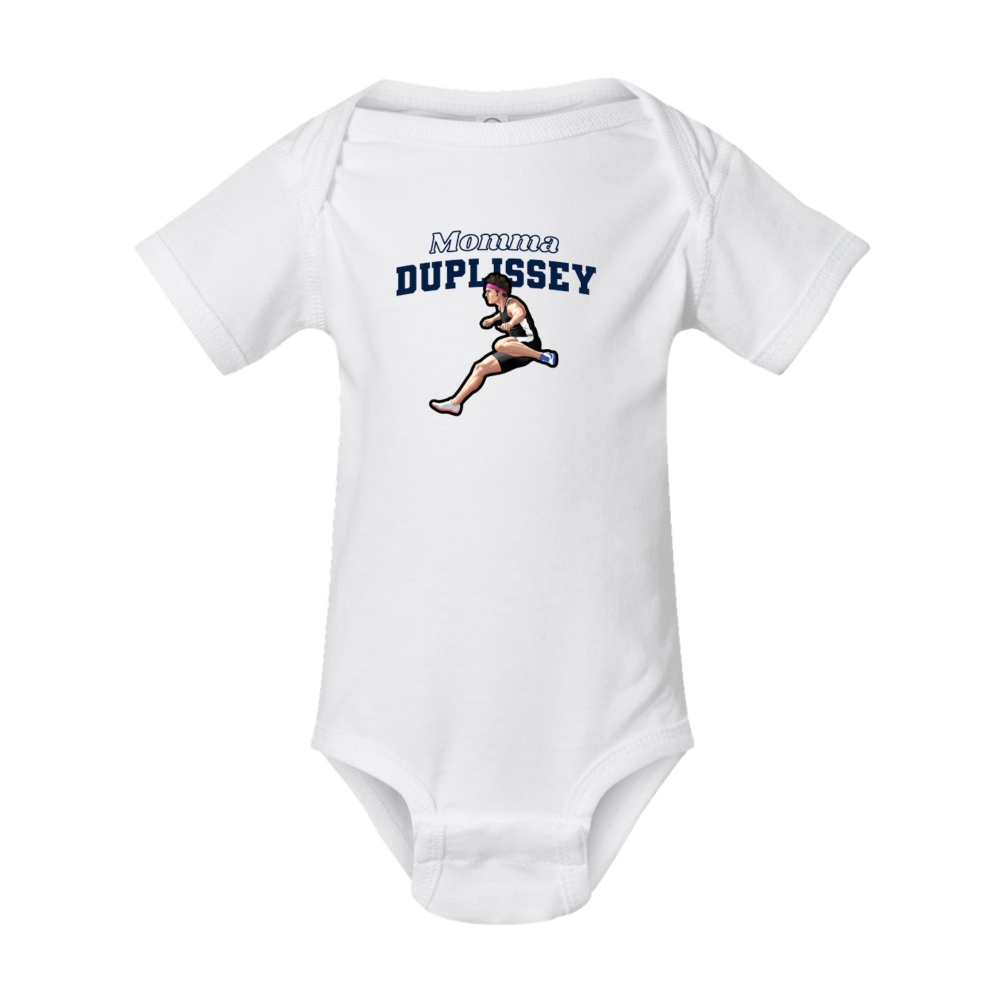 Baby Onesie — Mothers Day Block in White