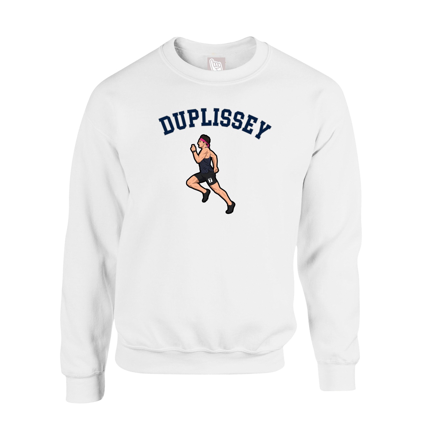 Fleece Crew — Shirsey Arch in White