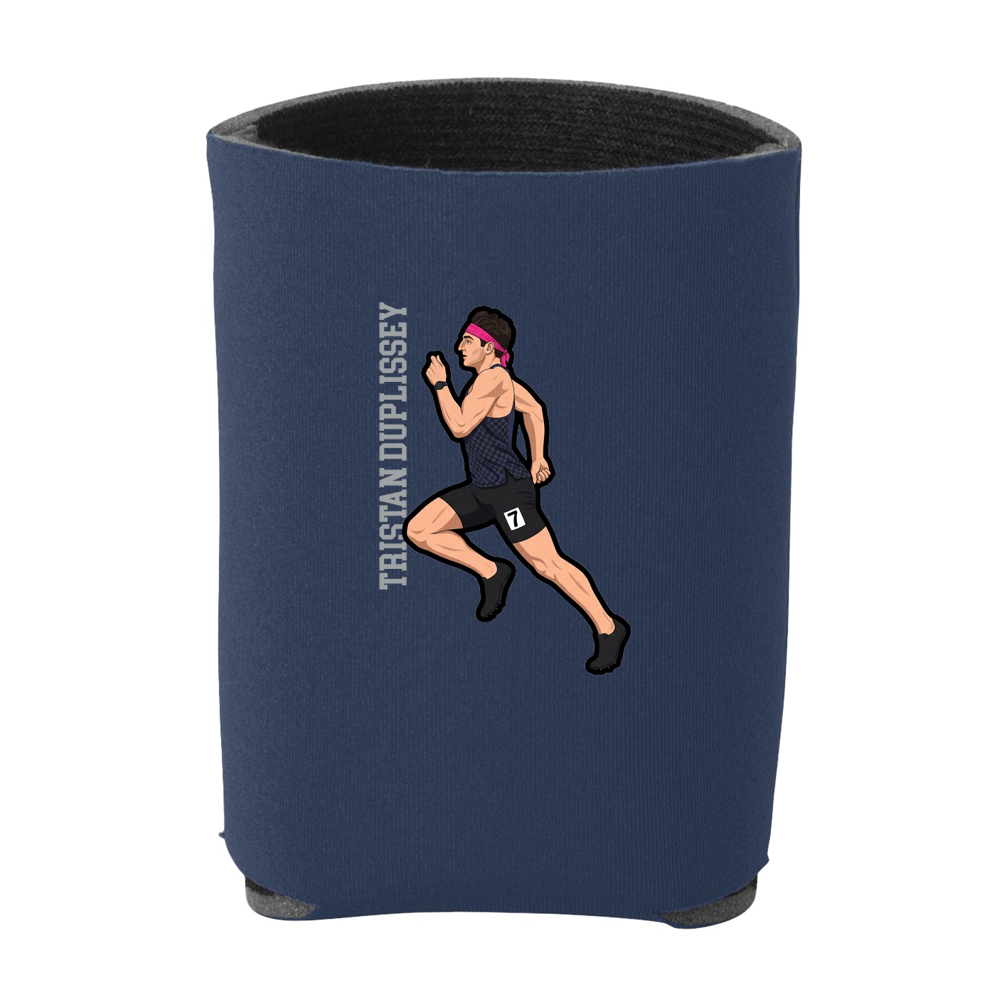 Can Holder — Name Vertical in Navy