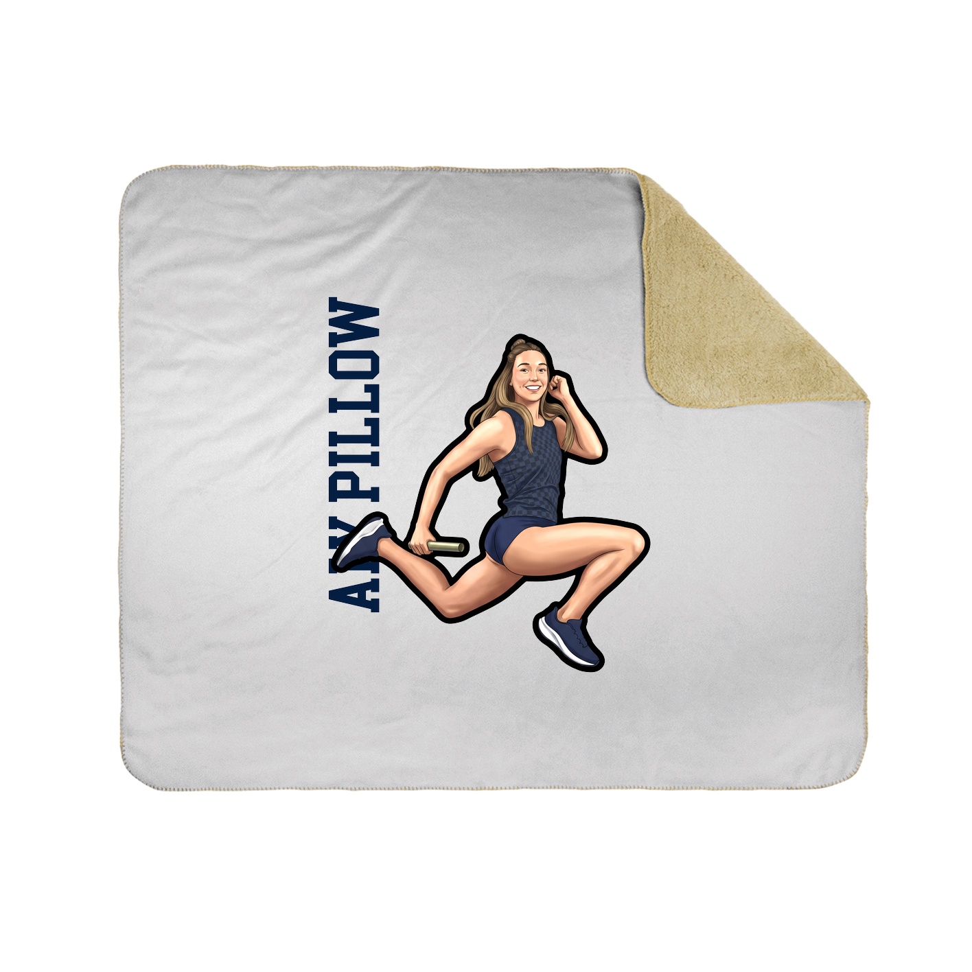 50x60 Sherpa Lined Throw Blanket