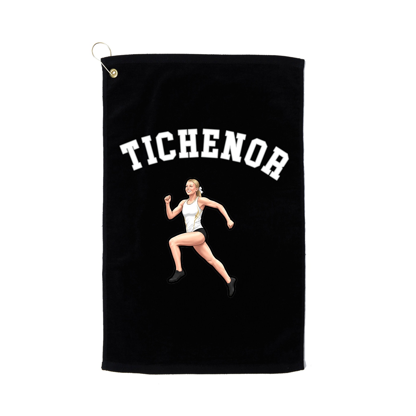 Golf Towel — Shirsey Arch in Black