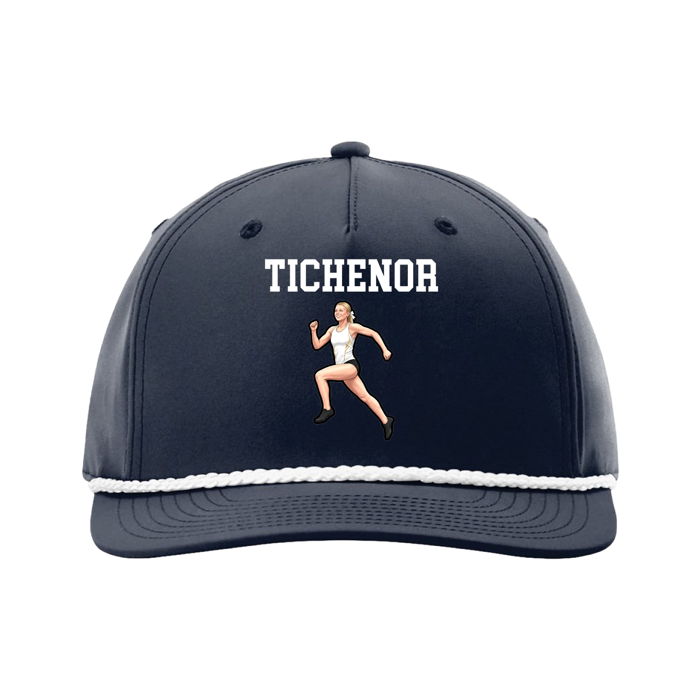 Five-Panel Classic Rope Cap — Shirsey in Navy