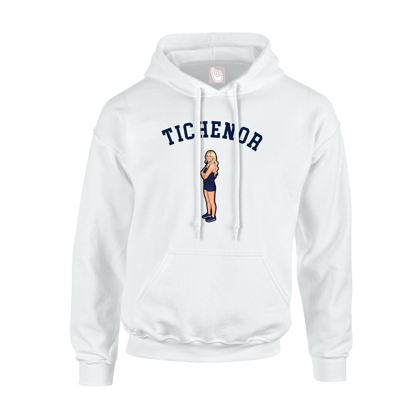 Hoodie — Shirsey Arch in White