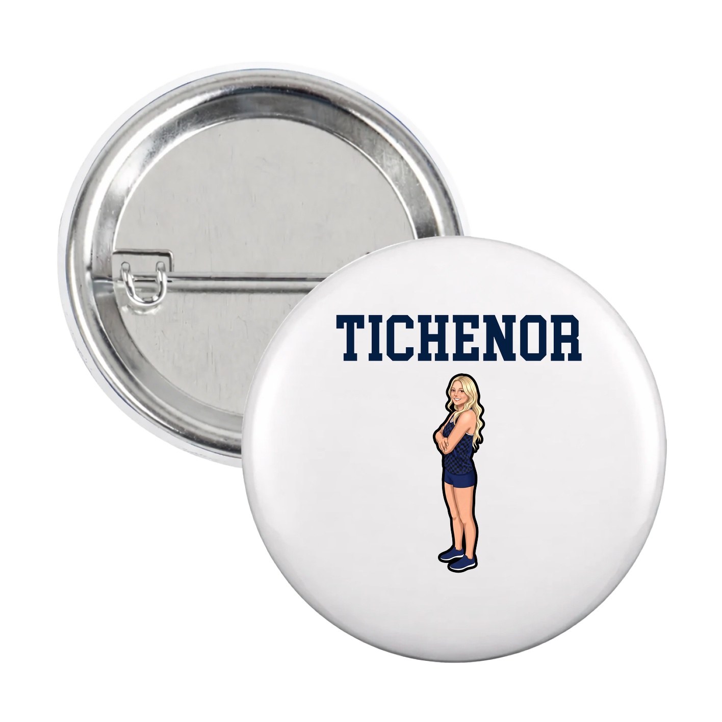 Game Day Button — Shirsey in White