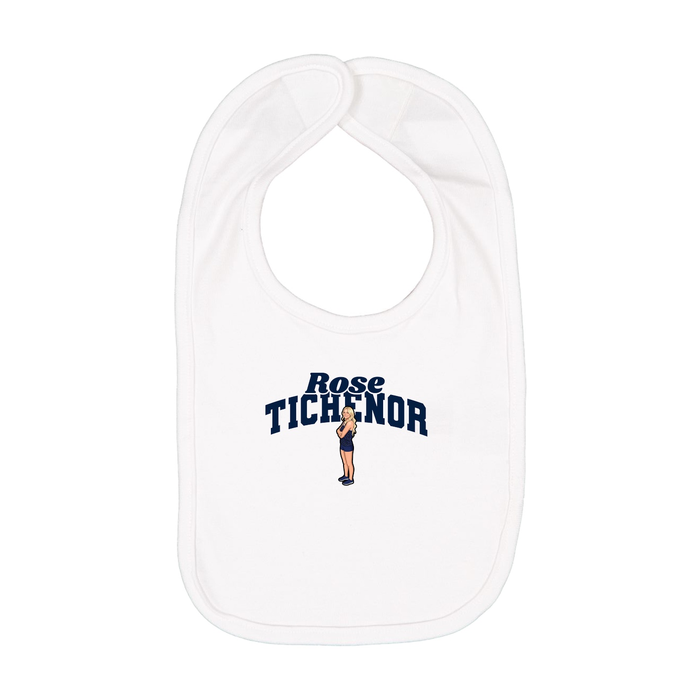 Infant Bib — Signature Arch in White